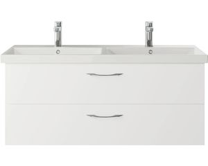 Waschtischunterschrank Pelipal Xpressline 4035 BxHxT 116 x 48,2 cm x 43,5 cm Frontfarbe weiß glänzend 4035.151101