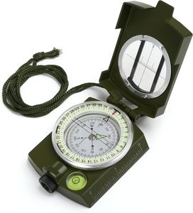 Militär Marschkompass, Professioneller Taschenkompass Peilkompass Kompass Compass mit Tragschlaufe für Jagd Wandern und Aktivitäten Camping Militär Marschkompass, Professioneller Taschenkompass Peilkompass Kompass Compass mit Tragschlaufe für Jagd Wandern und Aktivitäten Camping