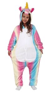 FIESTAS GUIRCA Rainbow Baby Girl Unicorn Pijama Disfraz Kigurumi Cosplay tutone GUIRCA Rango Edades: +5 Años
