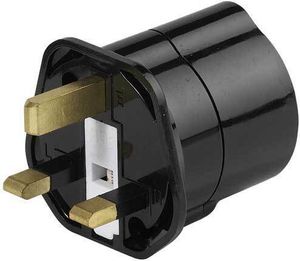 Reisestecker Großbritannien, Schuko Buchse - GB Stecker (28699)