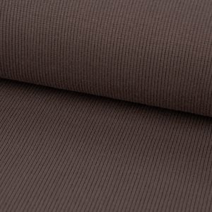 Jersey Rippjersey einfarbig taupe 1,40m Breite