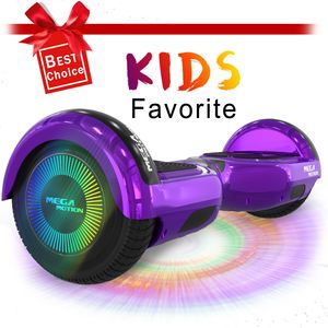 Hoverboard 6.5" Self Balance Scooter Elektro Skateboard mit Bluetooth Lautsprecher LED-Leuchten für Kinder und Erwachsene