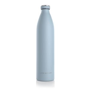 LARS NYSØM Trinkflasche Edelstahl | BPA-freie Isolierflasche | Auslaufsichere Wasserflasche für Sport, Fahrrad, Hund, Baby, Kinder 1500ml Baby Blue