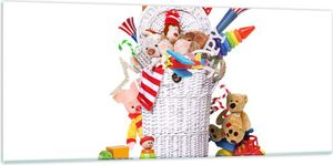 Bilder auf glas - Spielzeug Kinder Spaß Freunde - 120x50cm - Glasbilder - Wandbilder - Kunstdruck - zum Aufhängen bereit - Wanddekoration aus Glas - Glas Bilder - Wandbild auf Glas - GAB120x50-3197