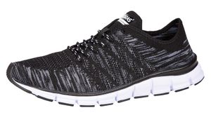 Boras Fashion Sports Uni Sneaker auch in Übergrößen Socknit black/white 5200-0145, Herren:44 EU