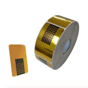 Agora-Tec® Nailart NagelDesign Nagelmodellage AT-Square-Gold Modellierschablonen-500