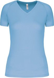 Proact Damen Sport T-Shirt Fitness Training Short Sleeve Jersey Shirt, Größe:XL, Farbe:Sky Blue