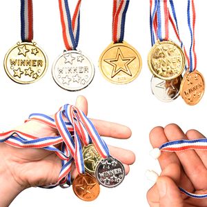 jameitop® 6 X Sieger Medaille 2 x Goldmedaille + 2 x Silbermedaille + 2 x Bronzemedaille für Sport / Kindergeburtstag 1,2,3 Sieger