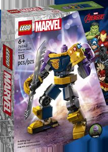 LEGO 76242 Marvel Thanos Mech Set, Action-Figur mit Infinity Gauntlet, Avengers-Superheld Geschenk zum Sammeln und Bauen für Kinder ab 6 Jahre