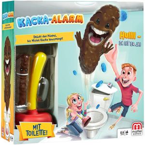 Mattel Games Bathroom Boom, Catch the Poop, gra planszowa dla dzieci (Mattel FWW30) MATTEL