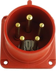 CEE Einbaustecker mit Phasenwender 5P 32A 400V IP44