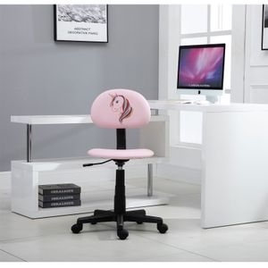 Kinderdrehstuhl UNICORN in pink mit Einhorn Motiv Schreibtischstuhl Drehstuhl höhenverstellbar