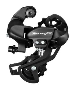 SHIMANO RD-TX800 Tourney Schaltwerk, 7/8-fach, ohne Adapter, schwarz