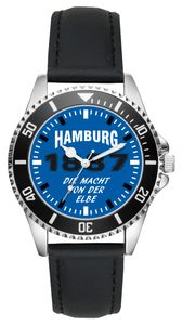 KIESENBERG Herrenuhr Armbanduhr Hamburg Geschenk Fan Artikel Zubehör Fanartikel Analog Quartz Uhr L-6044