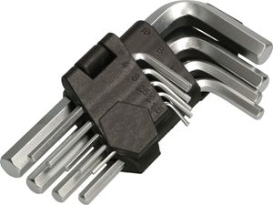 KOTARBAU® Zestaw nasadek szesciokatnych 9-czesciowy Klucz imbusowy krótki 1,5-10 mm ze stali chromowo-wanadowej