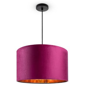 Pendelleuchte Stehleuchte Dreibein Wohnzimmer Lampenschirm Velours Unifarben E27
