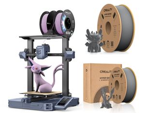 Creality 3D CR-10 SE 3D Drucker+2kg Creality Hochgeschwindigkeits PLA Filament (Grau)