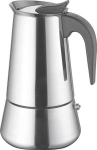 Espressokocher 10 Tassen Edelstahl
