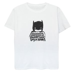 Batman - "Always Be Yourself" T-Shirt für Jungen BI2164 (116) (Weiß)