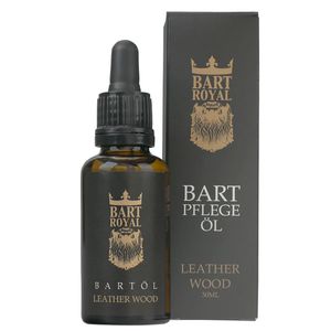 Bartpracht - Bart Royal - Bartöl Leather Wood Bartoel Leather Wood Bartpflegeöl - 100% natürliche Inhaltsstoffe, betörende Düfte
