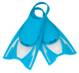AQUA-SPEED Flossen Schwimmflossen Trainingsflossen Kleinkinder - für Jungen und Mädchen - für Schwimmtraining in Meer und Pool - Frog, hellblau, 30-34