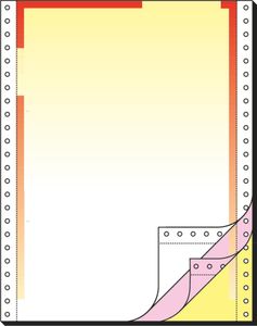 SIGEL 22256 Computerpapier 12"x240 mm, A4, LP, 70 g/m², 3f, Farbverlauf rot/gelb, 400 Sätze, Endlospapier SIGEL 22256 Computerpapier 12"x240 mm, A4, LP, 70 g/m², 3f, Farbverlauf rot/gelb, 400 Sätze, Endlospapier