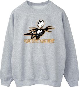 The Nightmare Before Christmas - Mikina pre mužov BI53200 (XXL) (šedá)