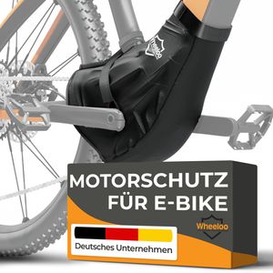 WHEELOO Ebike Motor Schutzhülle aus Nylon I für Bosch, Brose, Yamaha, Specialized I Fahrradträger Transportschutz I Motorschutz Abdeckung