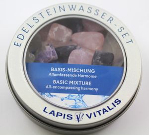 Lapis Vitalis Wassersteine Grundmischung Amethyst Bergkristall Rosenquarz Wasseedelsteine Allumfassende Harmonie