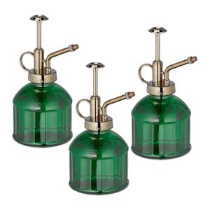 relaxdays Glas Sprühflasche 3er Set