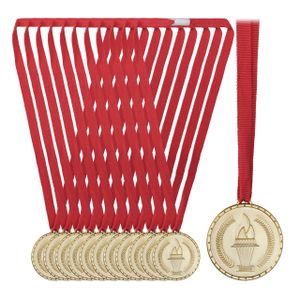 relaxdays Goldmedaille für Kinder 12er Set