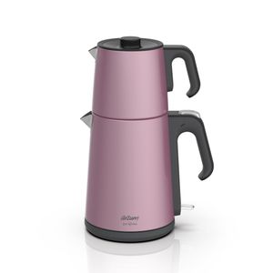 Arzum Cay Sefasi čajovar, elektrický turecký čajovar, příkon 1650 W, 1,2 l konvice, 1,8 l konvice, nerezová ocel, funkce udržování teploty