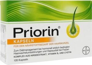 Priorin kapsle pro nutriční potřeby vlasového kořínku, 120 kapslí