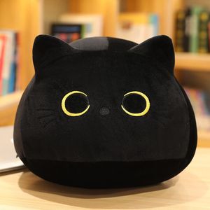 Schwarz Katze Plüschtier Stofftier, Kuscheltier Gefüllte Tierkissen Spielzeug, 40 cm Weiche Plüsch Katze Stofftierpuppe Geschenk für Kinder