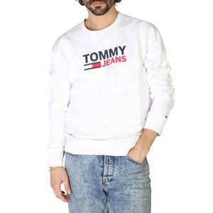 Tommy Hilfiger Herren Pullover Sweatshirt mit Rundhalsausschnitt, Größe:XL, Farbe:Weiß