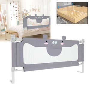 LZQ 200 cm detská posteľ Rail Cot Rail Baby Cot Rail Výškovo nastaviteľná ochrana proti vypadnutiu pre detskú postieľku, Little Bear