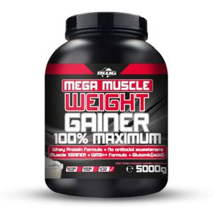 BWG Mega Muscle Weight Gainer 5kg Dose Erdbeere