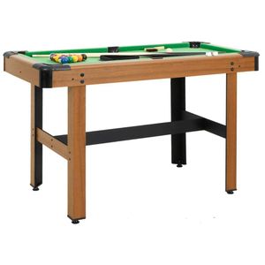 vidaXL Kulečníkový stůl 4 nohy 122 × 61 × 76 cm hnědý