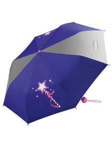 Scout Kinder-Taschenregenschirm mit Reflektorband Magic Wand