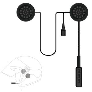 Motorrad Helm Headset Bluetooth 5.0 + EDR Kopfhörer Drahtloser Helm Kopfhörer Freisprecheinrichtung mit Mic Music Call Control
