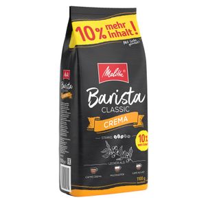 MELITTA Ganze Kaffeebohnen Barista Crema 1100g ausgewogen harmonisch Stärke 3