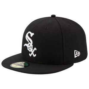 New Era - MLB Chicago White Sox Authentic Collection EMEA 59Fifty Fitted Cap - Schwarz : Schwarz 7 3/8 (58,7cm) Farbe: Schwarz Größe: 7 3/8 (58,7cm)