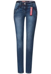 Cecil Loose Fit Jeans, mid blue authentic washed