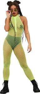 Fever - Bodystocking - Damen SM2644 (Einheitsgröße) (Gelb)