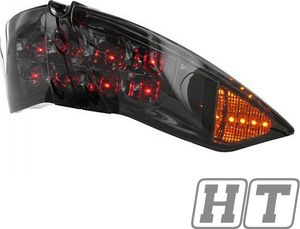 Rücklicht STR8 Black-Line LED, inkl. Blinkerfunktion für Peugeot Jetforce, komplett mit Prüfzeichen