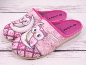 Damen Hausschuhe Inblu GF18-023 rosa mit Eulen