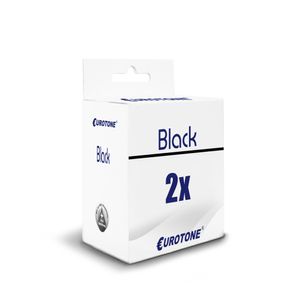 2x Eurotone Tintenpatrone Alternative für HP 304XL Black Schwarz