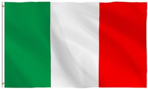 Italien Italy Flagge mit Ösen Fahne 150x90 Metalösen Wetterfest Fahnenmast