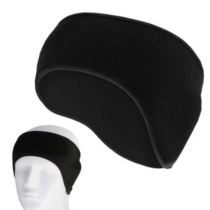 Winddichtes Fleece Radfahren Ohrwaermer Muffs Stirnband fuer Maenner und Frauen Winter Running Yoga Ski Workout,Black,