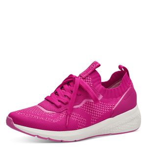 Tamaris Damen Sneaker Sock Schnürschuh Stretch 1-23714-42, Größe:41 EU, Farbe:Pink